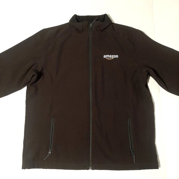 Amazon zip up jacket black Fossa mens size XL 2020 Alexa devices launch team - Picture 6 of 9